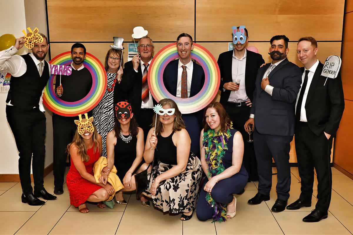 Guests pose at the launch of the Canadian Centre for Gender and Sexual Diversity Museum (Photo courtesy of the Canadian Centre for Gender and Sexual Diversity)