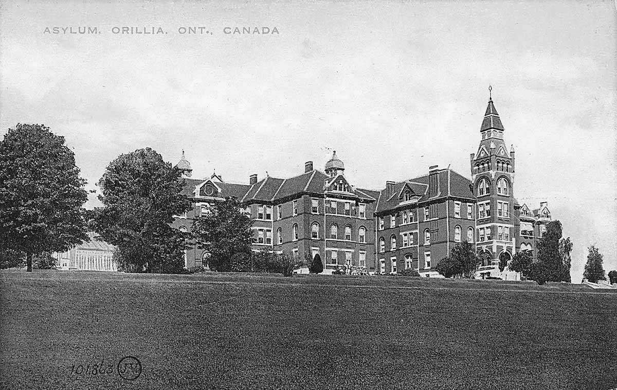 Postcard of the Orillia Asylum (Photo courtesy of Kate Rossiter)