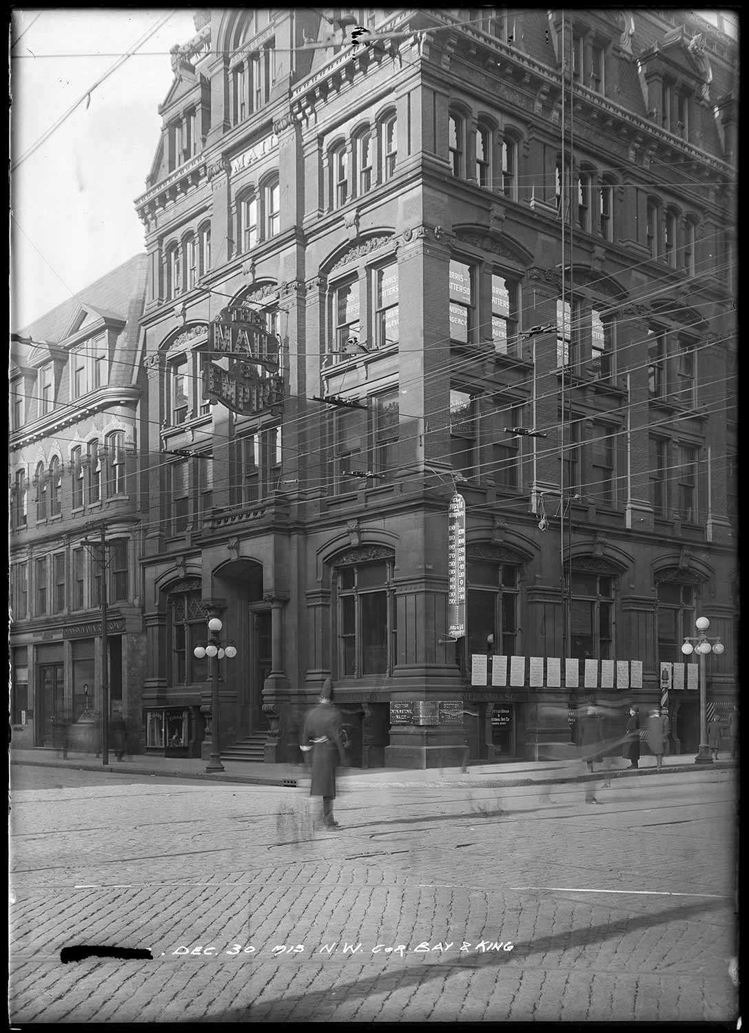 Kit Coleman Mail and Empire building northwest corner of Bay and King streets Image Credit City of Toronto Archives