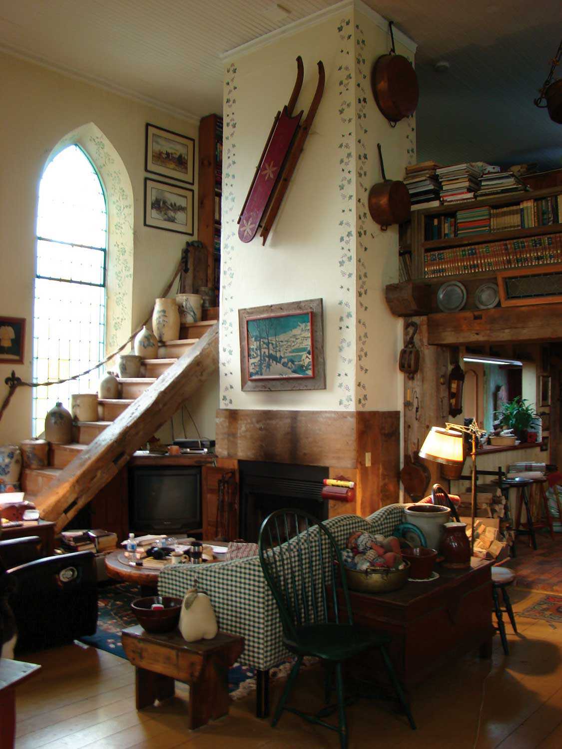 Interior foyer and staircase, Vogan Residence, Kettleby