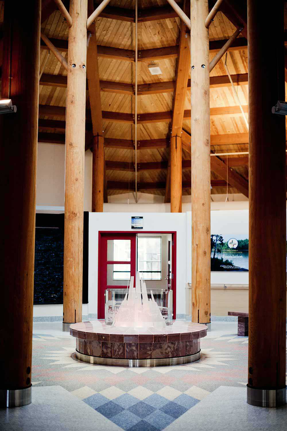 The Gathering Area in the Sioux Lookout Meno Ya Win Health Centre (SLMHC)