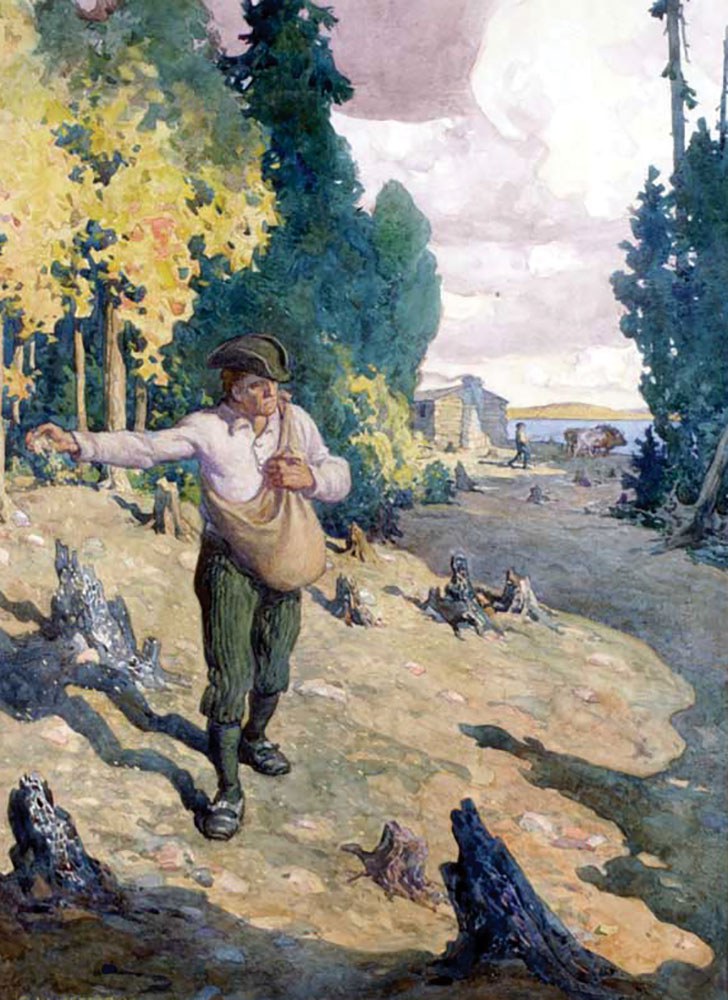 The Pioneer, 1784, c. 1926, by Charles William (C.W.) Jefferys