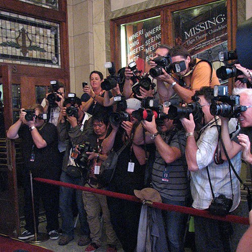 Media frenzy at the Elgin & Winter Garden Theatres during the Toronto International Film Festival